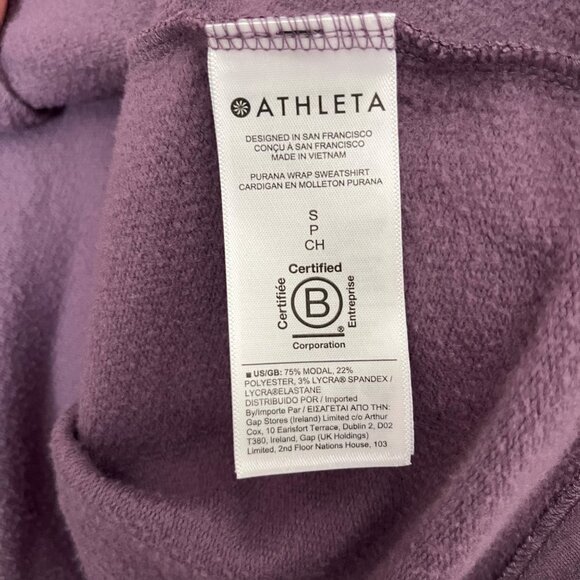 Athleta Sweater Sweatshirt Size Small Soft Cozy Oversized Casual‎ Yoga Slouchy - Picture 5 of 5